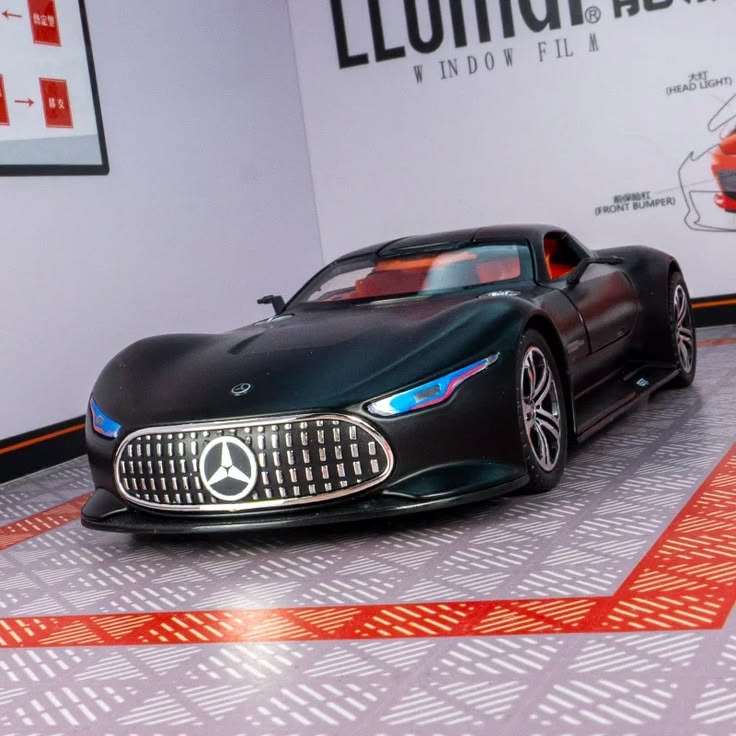 *AMG Vision GT Diecast Toy Car | 1:32 Scale Metal Model with Pull Back Action Car | Lights & Sound Openable Doors – Premium Alloy Collectible Toy Car*